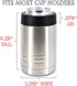 4-in-1 Stainless Steel 12 oz Double Wall Vacuum Insulated Can or Bottle Cooler, Fits 16 oz Cans, Clear Water Home Goods