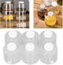 6pcs Spice Jars, Stackable Plastic Spice Jar with Shaker Lids, Clear Dredge Spice Shaker Containers for Storing Spice,