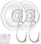VIS'V Wreath Hanger, Large Suction Cup Wreath Hooks, Heavy Duty, 22 LB Capacity, Clear, 4 Pcs