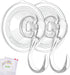 VIS'V Wreath Hanger, Large Suction Cup Wreath Hooks, Heavy Duty, 22 LB Capacity, Clear, 4 Pcs
