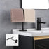 GERZWY Modern Hand Towel Holder Tree Rack Free Standing SUS 304 Stainless Steel Towel Ring, Matte Black DZY06-BK