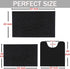 Black Bathroom Rugs Non-Slip Chenille Mat Set 3 Pieces Ultra Soft Absorbent Bath Carpet