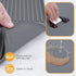 Silicone Coffee Mat with Raised Edges, 24'' x 16'' Coffee Bar Mat for Countertops, Fits Under Coffee Maker, Dish Drying