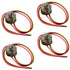 HQRP 4-Pack Bimetal Refrigerator Defrost Thermostats Replacement for Whirlpool/Kenmore 4387503 WP4387503 4343917