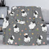 Cute Sheep Lambs Soft Throw Blanket, 40x50 Inch Lightweight Warm Flannel Fleece for Couch Bed Sofa Travel Camping