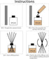VFULIE 100PCS Reed Diffuser Sticks, 10 Inch Natural Rattan Wood Sticks for Aroma Fragrance Diffuser Refill Replacement