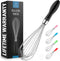 Zulay 11-Inch Stainless Steel Whisk - Balloon Whisk Kitchen Tool with Soft Silicone Handle