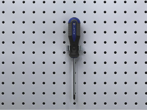 Triton Products Spring Clip Pegboard Hook - 1 1/8", Pack of 10, Chromate Dipped Steel Durahook