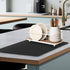 Super Absorbent Dish Drying Mat – 16X12 Coffee Mat for Countertops – Non-Slip Drying Mat for Kitchen Counter – Easy to Clean Water Absorbent Mat (BLACK)