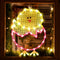 LAMPHOME 17" Lighted Hatching Baby Chick in Egg Easter Window Silhouette