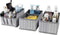 VERONLY Adjustable Cosmetic Storage Bins, Makeup Organizer and Drawer Divider Set of 3 for Bathroom (Grey)