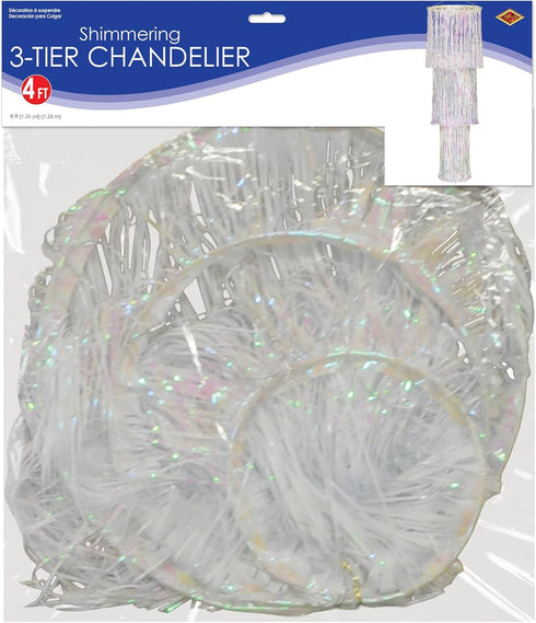 Beistle 3-Tier Shimmering Opalescent Chandelier