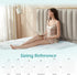 Hansleep Memory Foam Twin Size Mattress Topper - Gel Twin Mattress Pad with Deep Pocket, 39x75 Inches, White