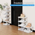 Altdnmaf 6 Tier Narrow Shoe Storage Rack, Compact Single Shoerack Stand for Slim Space, Stackable Tall Thin Show Tower