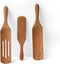 GRACE'S Spurtle Wooden Kitchen Utensil Set, Cooking Spoons and Tools for Nonstick Cookware