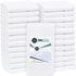 24 Pcs (2 Dozen) White 16x27 Inch Cotton Blend Economy Hand Towels