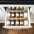 Drawer,4Pcs Size:18.9" 9.5" 1.8" WodGod Bamboo Spice Rack For Tier Stackable Seasoning Storage Organizer Insert