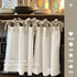 jinchan 24 Inch Set 2 Linen Tie Top Curtains Length Farmhouse Cafe Curtains of for Bedroom Bathroom Rustic Small
