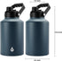BJPKPK One Gallon Insulated Water Bottle, 128 oz, Dishwasher Safe Stainless Steel Thermos, BPA Free Jug, Navy Blue