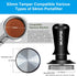 IKAPE 53.3mm Espresso Tamper, Premium Barista Coffee Tamper with Calibrated Spring Loaded, Fits Breville 54mm