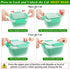 50oz Berry Keeper Fruit Storage Container for Fridge, Fresh Food Produce Saver with Removable Drain Colander