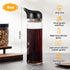 Yiyiring 2 Set 8 oz, Pcs Cruet Dispenser Black Glass Soy Sauce Dispenser, Small Olive Oil and Vinegar Bottles, Soy