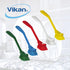 Vikan Heavy-Duty Fine Dish Brush, Narrow, Slip-Resistant, 11 Inch, Blue