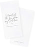 The Cotton & Canvas Co. Scripture Tea Towel, "I Have Found The One Whom My Soul Loves," Soft Absorbent Flour Sack