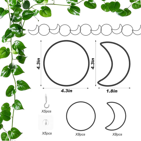 18 Vodolo Pcs Chain Trellis for Climbing Plants Indoor Outdoor,Wall Plant Vine Climbing Support for Potted
