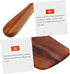 Hemoton Turner Spatula Set, Wooden Spurtles, Non-Stick Kitchen Tool, Slotted Stirring Spoons