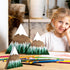 Maitys 3 3 Pcs Size Mountain Shelf Decor Mountain Wooden Sign Farmhouse Wood Forest Sign Woodland Nursery Decor Travel