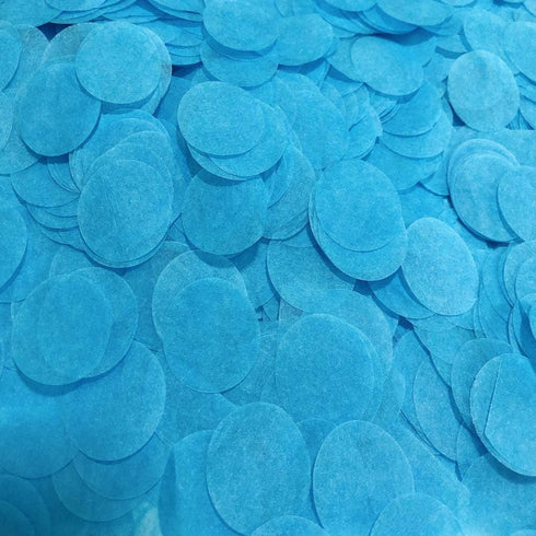 Blue Confetti 1 inch Tissue Paper Circles for Balloons or Table Party Decoration, 5000 pcs