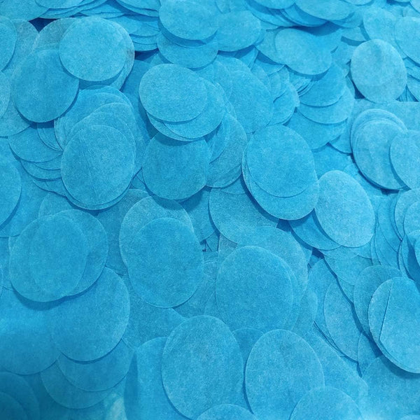 Blue Confetti 1 inch Tissue Paper Circles for Balloons or Table Party Decoration, 5000 pcs