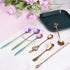 uxcell 6Pcs Stainless Steel Music Note Coffee Spoon, Mini Tableware Dessert Spoons for Tea Coffee Cake