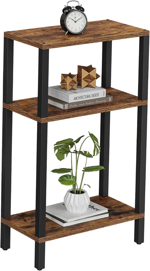 TUTOTAK Small Side Table, Narrow End Table, Skinny Sofa Table, Slim Nightstand,