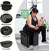 13 Inches DocSafe Storage Ottoman with Lock,Fireproof Folding Ottoman Foot Rest Stool Storage Chest with Storage Safe