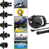 BUYMAX Electric Air Pump High Power Inflator & Deflator Valve with 5 Nozzles for Air Mattress, Rafts, Pools (300W Black)