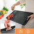 Extra Large Plastic Cutting Boards Set of 3 for Kitchen, Dark Grey