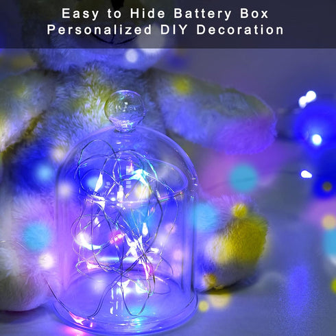 6-Pack 20 7ft Ostwiki Fairy Lights Battery Operated, Mini String Lights, LED Twinkle Firefly Starry Lights for DIY