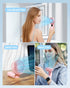 Handheld Fan, Foldable Portable Fan with LED Display, 3000mAh Battery Operated Mini Hand Held Fan for Eyelash Makeup