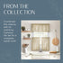 Elrene Home Fashions Cameron Linen Window Valance, 60" W x 15" L (1 Valance)