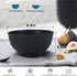 wheat straw snack bowls 10oz set of 8 - Unbreakable Dessert Bowls for kids - Mini Bowls for Ice Cream,Snack and Fruits - Microwave & Dishwasher Safe Appetizer Bowls - Black by Wrova