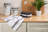 Set 8 12x12 Sticky Toffee Cotton Dishcloths of Gray and White Kitchen Towels in, Reusable and Absorbent Tea Towels