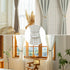 Magnetic Curtain Tiebacks 2 Pack, Outdoor Rope Tie Backs for Decorative Window Treatment, White