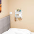 Yieach Bedside Wall Organizer for Dorm Bed,Rv,Small Room and Nightstand,Wall Mounted Floating Shelves and Bedside Shelf