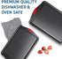 Baking Sheet Set - 2-Piece Cookie Sheet Set with Silicone Handles, Nonstick Steel Baking Pans