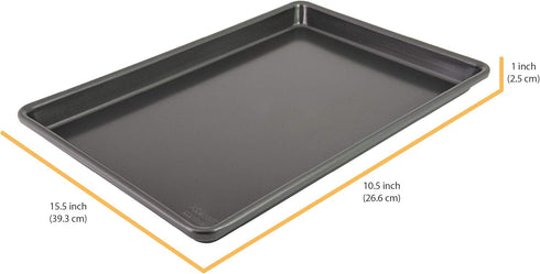 Chicago Metallic Pro Non-Stick Jelly Roll Baking Pan, 15.5-Inch