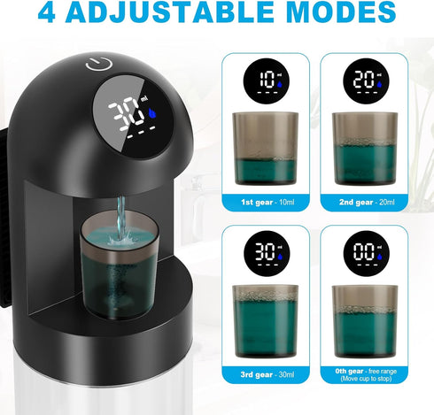 HYOUCH 600 mL Automatic Mouthwash Dispenser for Bathroom, Intelligent Magnetic Induction Accurately Dispenses Liquid