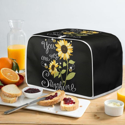 Sunflower Toaster Cover, Kitchen Small Appliance Cover, Waterproof Grill Bakeware Cover, Keep Toaster Away from Dust