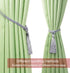 Fenghuangwu Curtain Tiebacks, Handmade Rope Curtain Tie Backs for Home Decor (Silver, 4p)